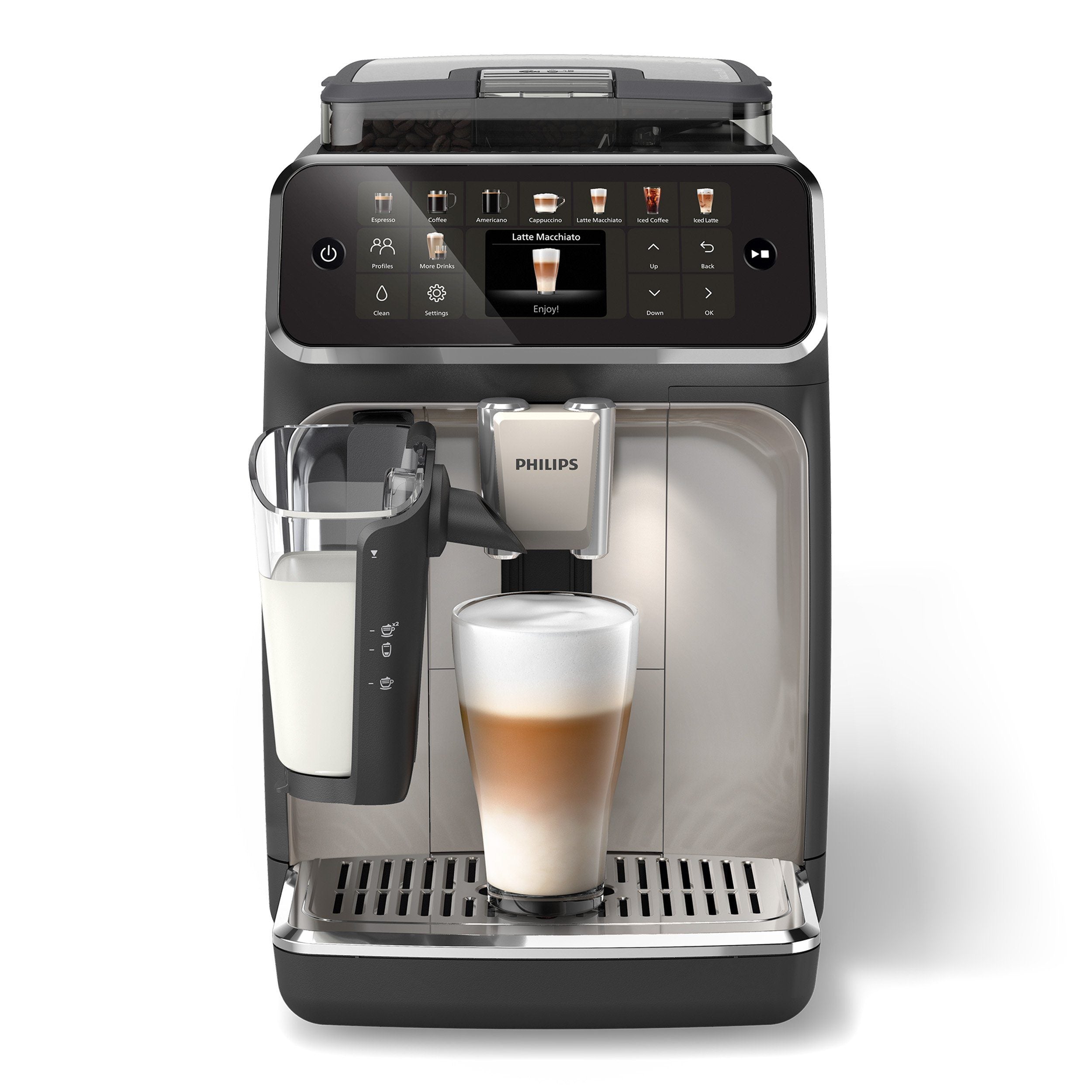 PHILIPS Kaffeevollautomat EP5544/50 5500 Series, 20 Kaffeespezialitäten (heiß oder eisgekühlt)
