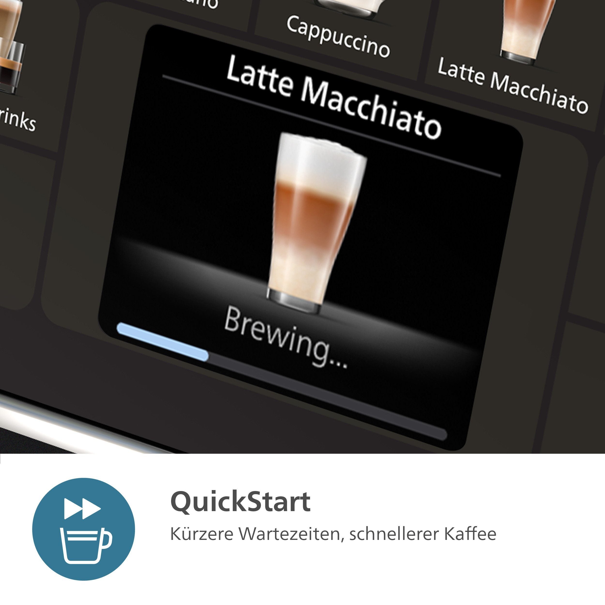 PHILIPS Kaffeevollautomat EP5544/50 5500 Series, 20 Kaffeespezialitäten (heiß oder eisgekühlt)