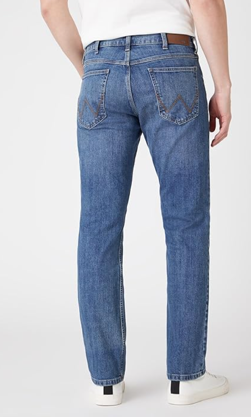 Wrangler Herren Jeans Regular - Mid Waist - Regular Fit - Blau Schwarz W30-W44